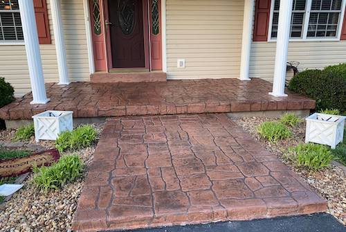Front patio | Stained & Stamped