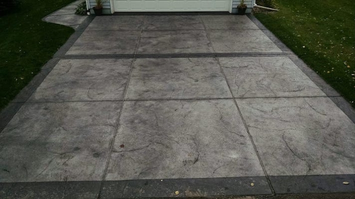 Stamped concrete driveway Carmel, IN